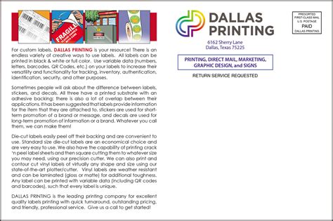 DALLAS PRINTING .